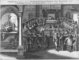 Frederik Hendrik Taking the Oath as Stadtholder and Taking Seat in the States of Holland, 1625